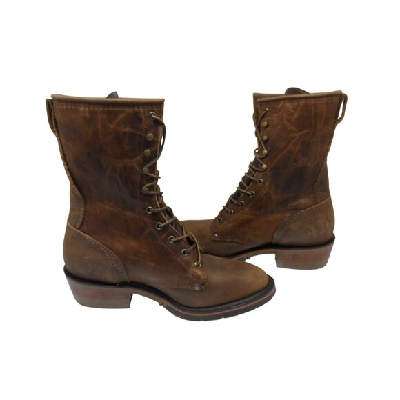 Double H Men's 9" Lewis Soft Toe Packer Boot DH3706 *Made In USA* Brown Size 10D - Picture 6 of 8